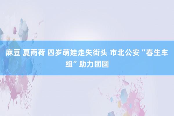 麻豆 夏雨荷 四岁萌娃走失街头 市北公安“春生车组”助力团圆