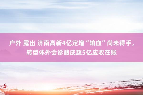 户外 露出 济南高新4亿定增“输血”尚未得手，转型体外会诊酿成超5亿应收在账