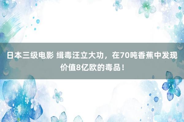 日本三级电影 缉毒汪立大功，在70吨香蕉中发现价值8亿欧的毒品！