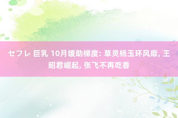 セフレ 巨乳 10月缓助梯度: 草灵杨玉环风靡, 王昭君崛起, 张飞不再吃香