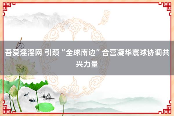 吾爱淫淫网 引颈“全球南边”合营凝华寰球协调共兴力量