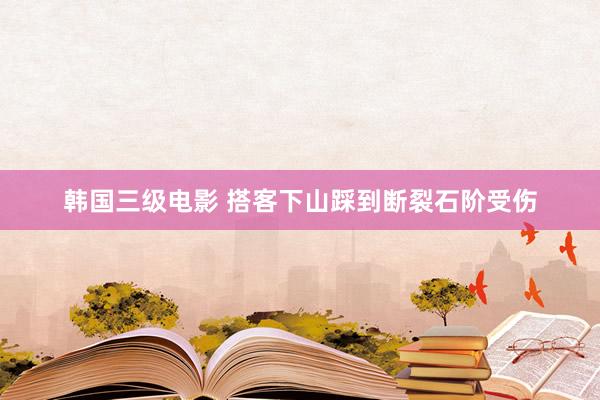 韩国三级电影 搭客下山踩到断裂石阶受伤