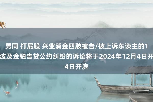 男同 打屁股 兴业消金四肢被告/被上诉东谈主的1起波及金融告贷公约纠纷的诉讼将于2024年12月4日开庭