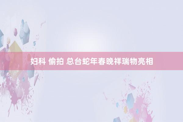 妇科 偷拍 总台蛇年春晚祥瑞物亮相