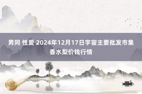 男同 性愛 2024年12月17日宇宙主要批发市集香水梨价钱行情