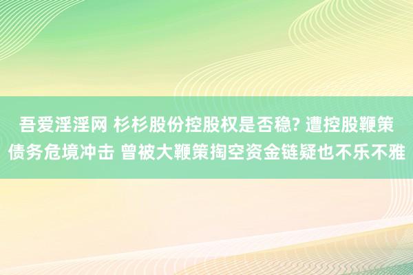 吾爱淫淫网 杉杉股份控股权是否稳? 遭控股鞭策债务危境冲击 曾被大鞭策掏空资金链疑也不乐不雅