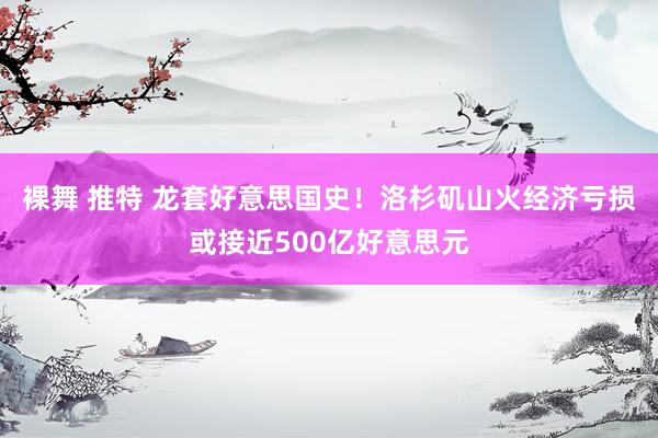 裸舞 推特 龙套好意思国史！洛杉矶山火经济亏损或接近500亿好意思元